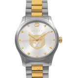 Buy Shop Gucci G Timeless Silver Dial Two Tone Steel Strap Watch For Women - YA1264074 USA Online