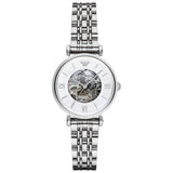 Buy Shop Emporio Armani Meccanico Mother of Pearl Dial Silver Steel Strap Watch For Women - AR1991 USA Online