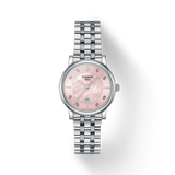 Buy Shop Tissot Carson Premium Lady Mother of Pearl Pink Dial Silver Steel Strap Watch For Women - T122.210.11.159.00 USA Online