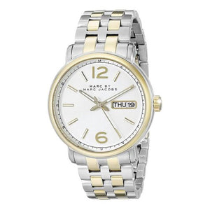 Buy Shop Marc Jacobs Fergus White Dial Two Tone Steel Strap Watch for Men - MBM5079 USA Online