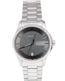 Gucci G Timeless Grey Dial Silver Steel Strap Watch For Men - YA126441