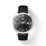 Buy Shop Tissot T Classic Tradition Black Dial Black Leather Strap Watch For Men - T063.610.16.052.00 USA Online