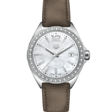 Buy Shop Tag Heuer Formula 1 Quartz Mother of Pearl Dial Brown Leather Strap Watch for Women - WBJ131A.FC8255 USA Online