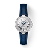 Buy Shop Tissot Bellissima Automatic Silver Dial Blue Leather Strap Watch For Women - T126.207.16.013.00 USA Online