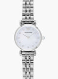 Buy Shop Emporio Armani Gianni Blue Dial Silver Steel Strap Watch For Women - AR1961 USA Online