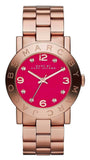 Buy Shop Marc Jacobs Amy Purple Dial Rose Gold Steel Strap Watch for Women - MBM8618 USA Online