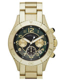 Buy Shop Marc Jacobs Rock Chronograph Black Dial Gold Steel Strap Watch for Women - MBM3253 USA Online
