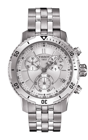 Buy Shop Tissot PRS 200 Chronograph Silver Dial Watch For Men - T067.417.11.031.00 USA Online