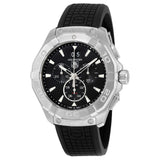 Buy Shop Tag Heuer Aquaracer Chronograph Black Dial Black Rubber Strap Watch for Men - CAY1110.FT6041 USA Online