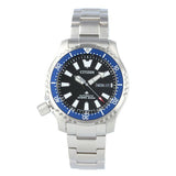 Citizen Promaster Fugu Limited Edition Diver's 200m Automatic Black Dial Silver Steel Strap Watch For Men - NY0098-84E