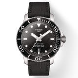 Buy Shop Tissot Seastar 1000 Powermatic 80 Black Dial Black Nylon Strap Watch For Men - T120.407.17.051.00 USA Online