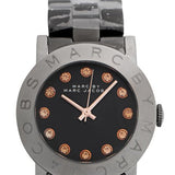 Buy Shop Marc Jacobs Rock Crystal Grey Dial Grey Steel Strap Watch for Women - MBM8596 USA Online