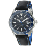 Buy Shop Tag Heuer Aquaracer Calibre 5 Automatic Black Dial Black Nylon Strap Watch for Men - WAY211B.FC6363 USA Online