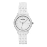 Buy Shop Emporio Armani Ceramic White Dial White Ceramic Bracelet Watch For Women - AR1477 USA Online