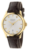 Buy Shop Gucci G Timeless Silver Dial Brown Leather Strap Watch for Men - YA126470 USA Online