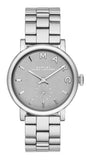 Buy Shop Marc Jacobs Baker Grey Dial Silver Steel Strap Watch for Women - MBM8630 USA Online