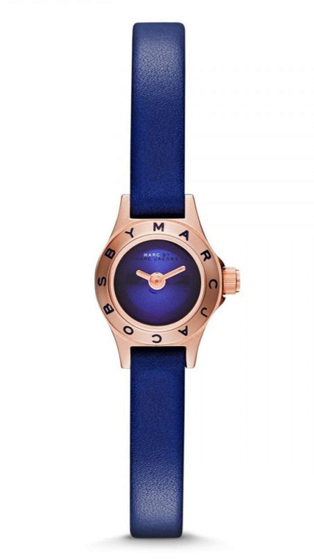 Buy Shop Marc Jacobs Blade Blue Dial Blue Leather Strap Watch for Women - MBM8641 USA Online