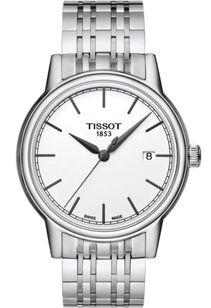Buy Shop Tissot Carson Steel White Dial Silver Steel Strap Watch For Men - T085.410.11.011.00 USA Online