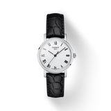 Buy Shop Tissot Everytime Small White Dial Black Leather Strap Watch For Women - T109.210.16.033.00 USA Online