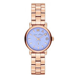 Buy Shop Marc Jacobs Mini Baker Blue Dial Rose Gold Steel Strap Watch for Women - MBM3285 USA Online