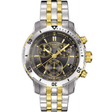 Buy Shop Tissot T Sport PRS 200 Chronograph Black Dial Two Tone Steel Strap Watch For Men - T067.417.22.051.00 USA Online