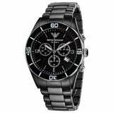 Buy Shop Emporio Armani Black Ceramic Chronograph Black Dial Watch For Men - AR1421 USA Online