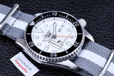 Buy Shop Seiko 5 Sports x Peanuts Surfboard Snoopy Limited Edition White Dial Two Tone NATO Strap Watch For Men - SRPK25K1 USA Online