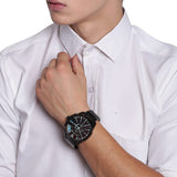 Buy Shop Diesel Mega Chief Chronograph Black Dial Black Steel Strap Watch For Men - DZ4318 USA Online