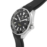 Buy Shop Tag Heuer Aquaracer Quartz Black Dial Black Rubber Strap Watch for Men - WAY101A.FT6141 USA Online