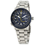 Citizen Promaster Nighthawk Eco Drive Navy Blue Dial Silver Steel Strap Watch For Men - BJ7006-56L