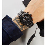 Buy Shop Emporio Armani Luigi Ceramic Chronograph Black Dial Black Strap Watch For Men - AR1509 USA Online