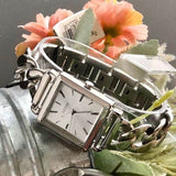 Buy Shop Guess Vanity Silver Dial Silver Steel Strap Watch for Women - W1029L1 USA Online