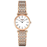 Longines La Grande Classique De Longines White Dial Two Tone Mesh Bracelet Watch for Women - L4.209.1.91.7