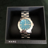 Buy Shop Marc Jacobs Amy Blue Dial Silver Steel Strap Watch for Women - MBM3272 USA Online
