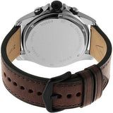 Buy Shop Fossil Dillinger Chronograph White Dial Brown Leather Strap Watch for Men - FS5674 USA Online