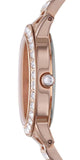 Buy Shop Fossil Jesse Crystal Rose Gold Dial Rose Gold Steel Strap Watch for Women - ES3020 USA Online