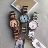 Buy Shop Michael Kors Skylar Quartz Blue Dial Silver Steel Strap Watch For Women - MK5988 USA Online