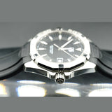 Tag Heuer Aquaracer Automatic Caliber 5 Black Dial Black Rubber Strap Watch for Men - WAY2110.FT8021