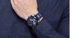 Buy Shop Guess Velocity Chronograph Blue Dial Blue Rubber Steel Strap Watch for Men - W0599G4 USA Online