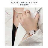 Buy Shop Daniel Wellington Quadro Pressed Melrose Pink Dial Pink Mesh Bracelet Watch For Women - DW00100510 USA Online