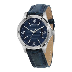 Buy Shop Maserati Circuito Blue Dial Blue Leather Strap Watch For Men - R8851127003 USA Online