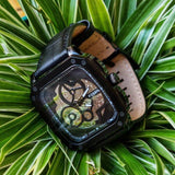 Buy Shop Fossil Inscription Automatic Skeleton Black Dial Black Steel Strap Watch for Men - BQ2574 USA Online