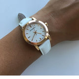 Buy Shop Burberry The City White Dial White Leather Strap Watch for Women - BU9209 USA Online