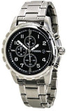 Buy Shop Fossil Dean Chronograph Black Dial Silver Steel Strap Watch for Men - FS4542 USA Online