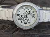 Buy Shop Marc Jacobs Rock White Dial White Silicone Strap Watch for Women - MBM2545 USA Online
