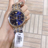 Buy Shop Emporio Armani Classic Blue Dial Two Tone Steel Strap Watch For Men - AR1847 USA Online