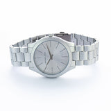 Buy Shop Michael Kors Slim Runway Silver Dial Silver Steel Strap Watch For Women - MK4502 USA Online