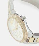 Buy Shop Michael Kors Camille Multifunction Silver Dial Two Tone Steel Strap Watch For Women - MK6982 USA Online