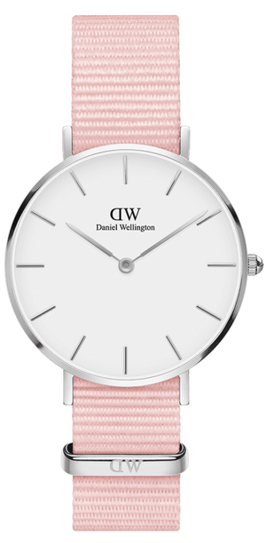 Buy Shop Daniel Wellington Classic Petite Rosewater White Dial Pink NATO Strap Watch For Women - DW001000318 USA Online