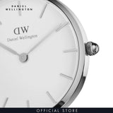 Buy Shop Daniel Wellington Classic Petite Cornwall White Dial Black Nylon Strap Watch For Women - DW00100252 USA Online